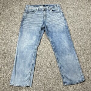 BKE Jeans Mens 36x30 Blue Seth Bootcut Mid Rise Light Wash Stretch Denim